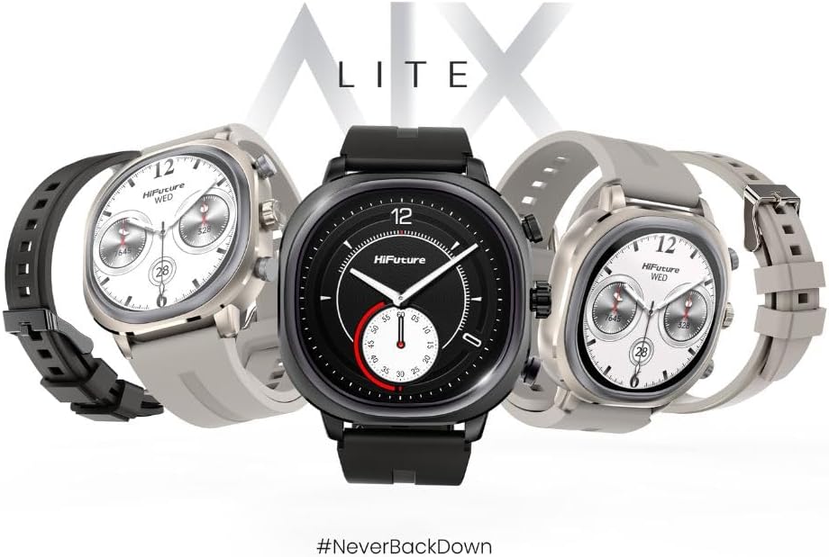 HiFuture AIX Lite Black SmartWatch AMOLED Display, GPS, 10 Days Battery, Gorilla Glass, 1ATM