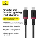 Baseus Cable USB-C to USB-C Dura Braided 2.0m 100W Black+Red