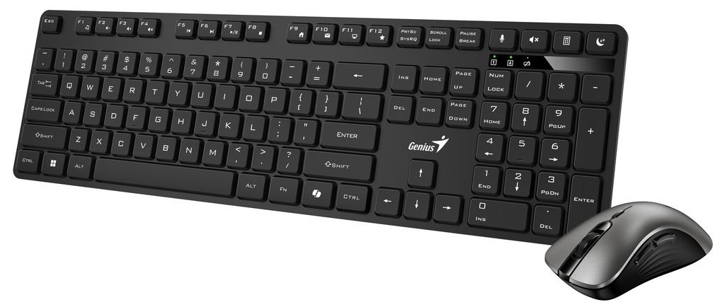 Genius Keyboard-Mouse Set Wireless AI+Voice Typing KM-8216S Russian