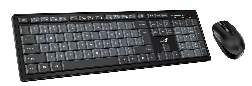 Genius Keyboard-Mouse Set Wireless Dual Colour KM-8200 English