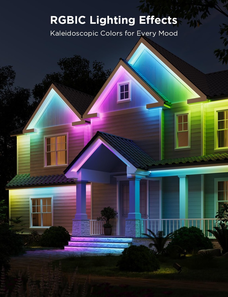 Govee Outdoor LED Strip Smart RGBIC WiFi & BT Lights 10m -EU- H70A1