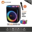 N-Gear FLASHBANGER 606 Karaoke Speaker BT/USB with 1x Wireless Microphone