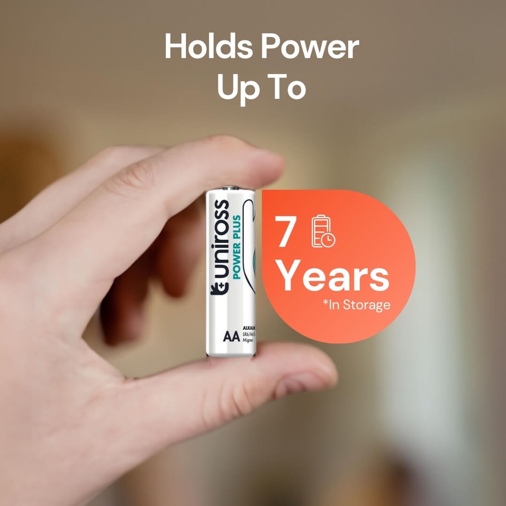 Uniross Alkaline AA Power Plus Box of 40 Pcs (New)
