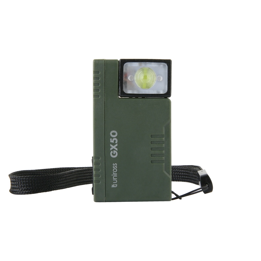 Uniross Light Torch GX50 Rechargeable Torch 150 Lumens with Magnet, Belt Clip & Lanyard