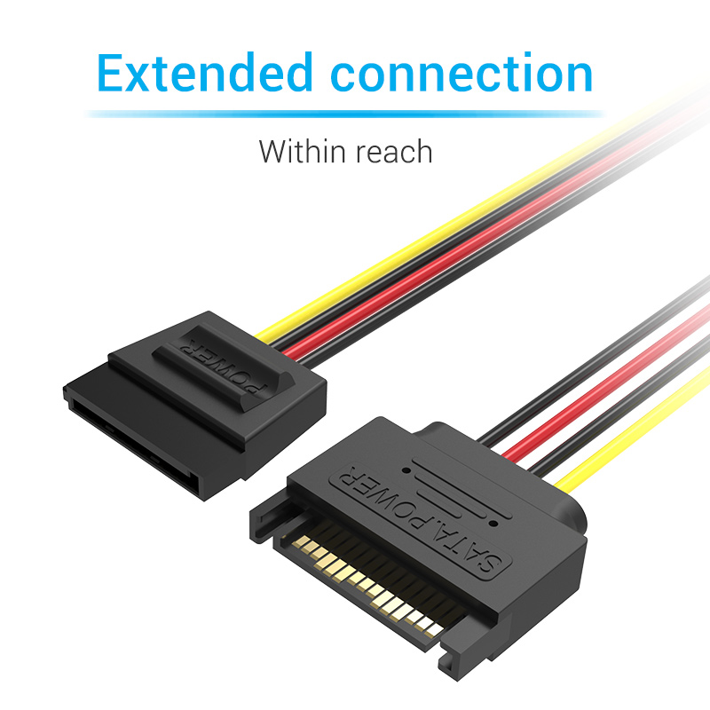 Vention IT Cable SATA 15P Power Extension 0.3m KDABY