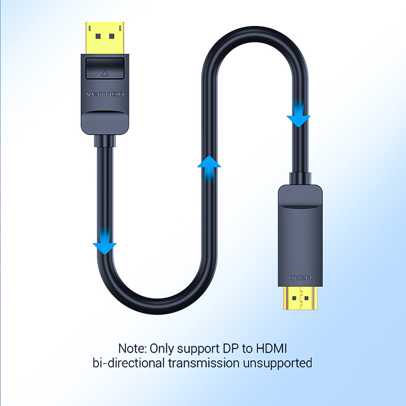 Vention DisplayPort Cable to HDMI 4K30Hz 3.0m HAGBI