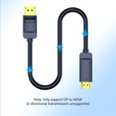 Vention DisplayPort Cable to HDMI 4K30Hz 3.0m HAGBI