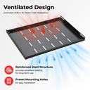 Lumivida Rack Shelf Fixed 2U 720mm 90kg Black