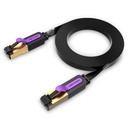 Vention NETWORK Cable CAT7 Flat 20.0m Black ICABQ