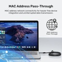 Unitek Converter USB-C to Gigabit Ethernet Cable 3.0m C18148AGY-3M