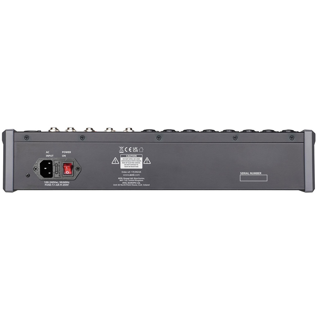 Citronic CMC-16 16ch Mixer Console with DSP USB Play-Record BT & PC Connectivity 170.942UK