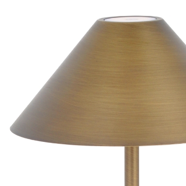 KELU LIBERTY USB-C Rechargeable IP54 Aluminium Table Lamp 240LM 4000mAh Bronze