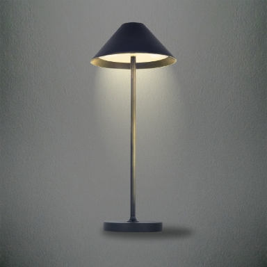 KELU LIBERTY USB-C Rechargeable IP54 Aluminium Table Lamp 240LM 4000mAh Black