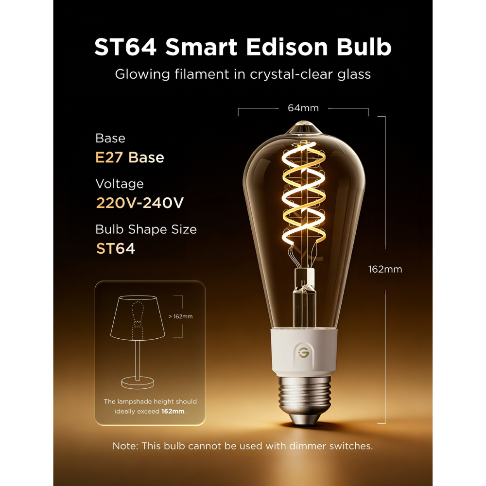 Govee Bulb Ceiling E27 Edison ST64 Smart LED 500 Lumens Edison Bulb R14C0CC1
