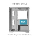 Armaggeddon Aquaron Micro ATX Gaming Case White