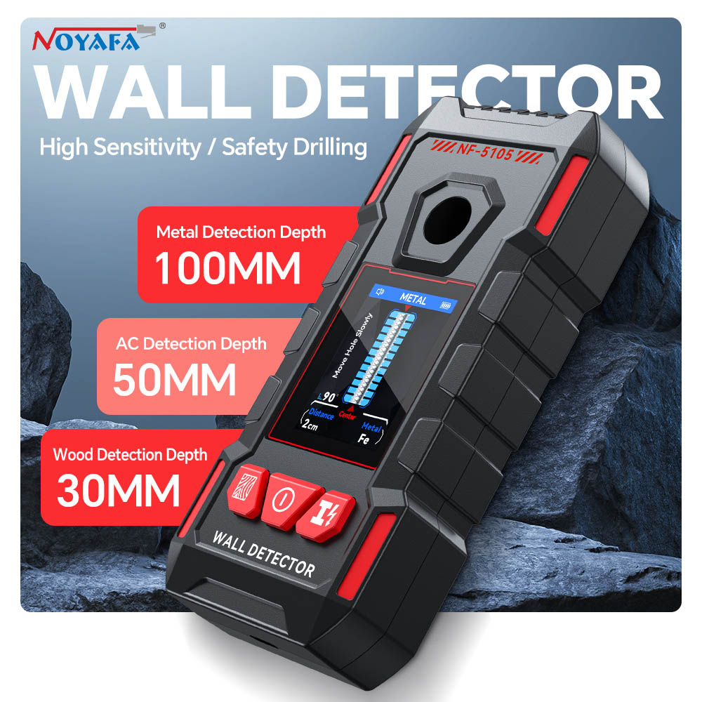 Noyafa Wall Detector-High Sensitivity, Safety Drilling, Support Various Material Detection NF-5105
