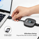 Unitek Wireless HDMl Transmitter & Receiver Kit 1 PC to x 2 Monitors (max up to 4) 1080p up to 50m V1711A