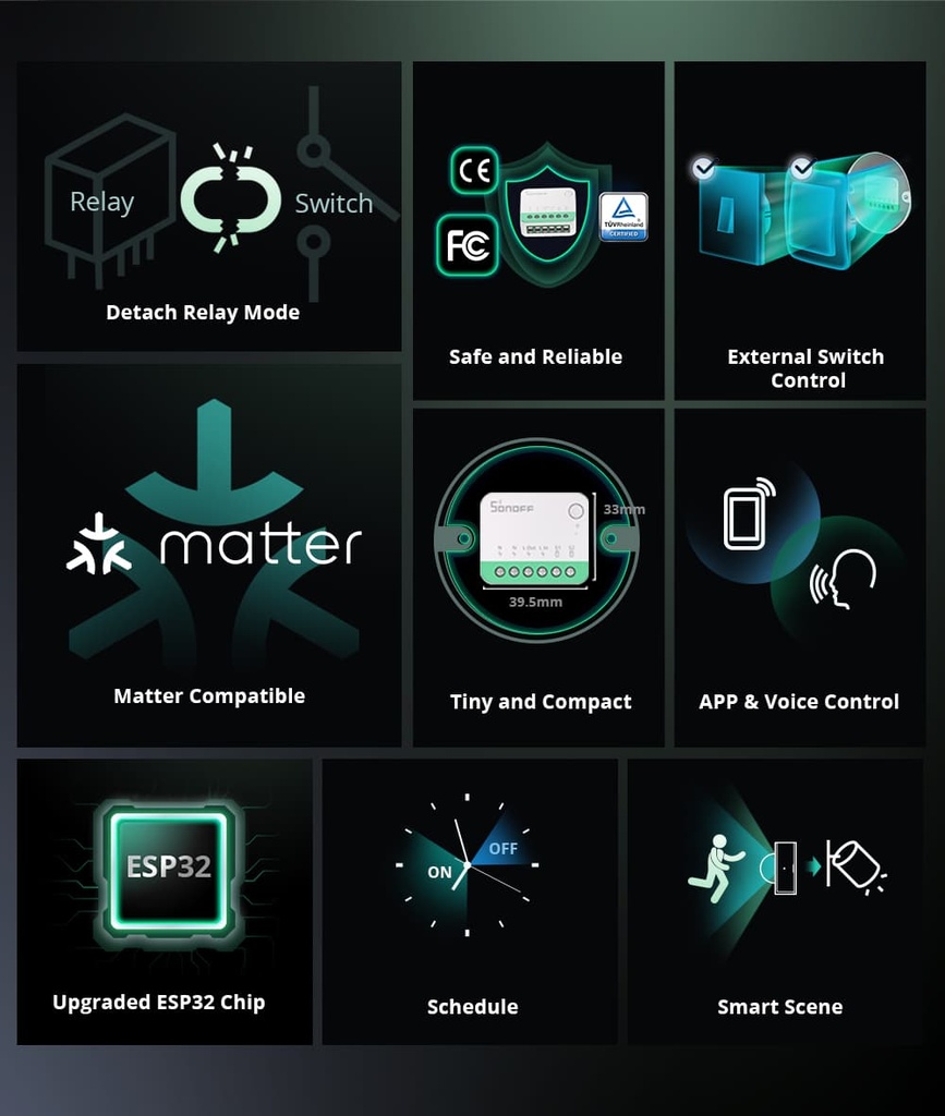 Sonoff WiFi Smart Switch MINI R4M ( Matter )