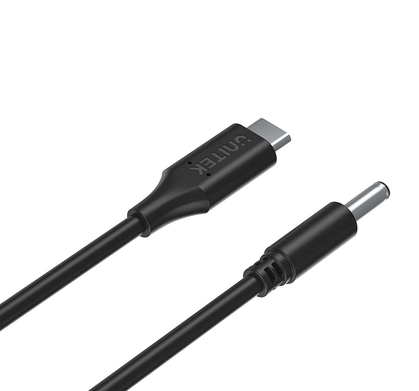 Unitek UCL USB-C to DC Cable 1.8m 65W for Dell 4.5*3.0mm C14120BK