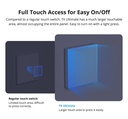 Sonoff T51C-WiFi Smart Wall Touch Switch 1-Button White