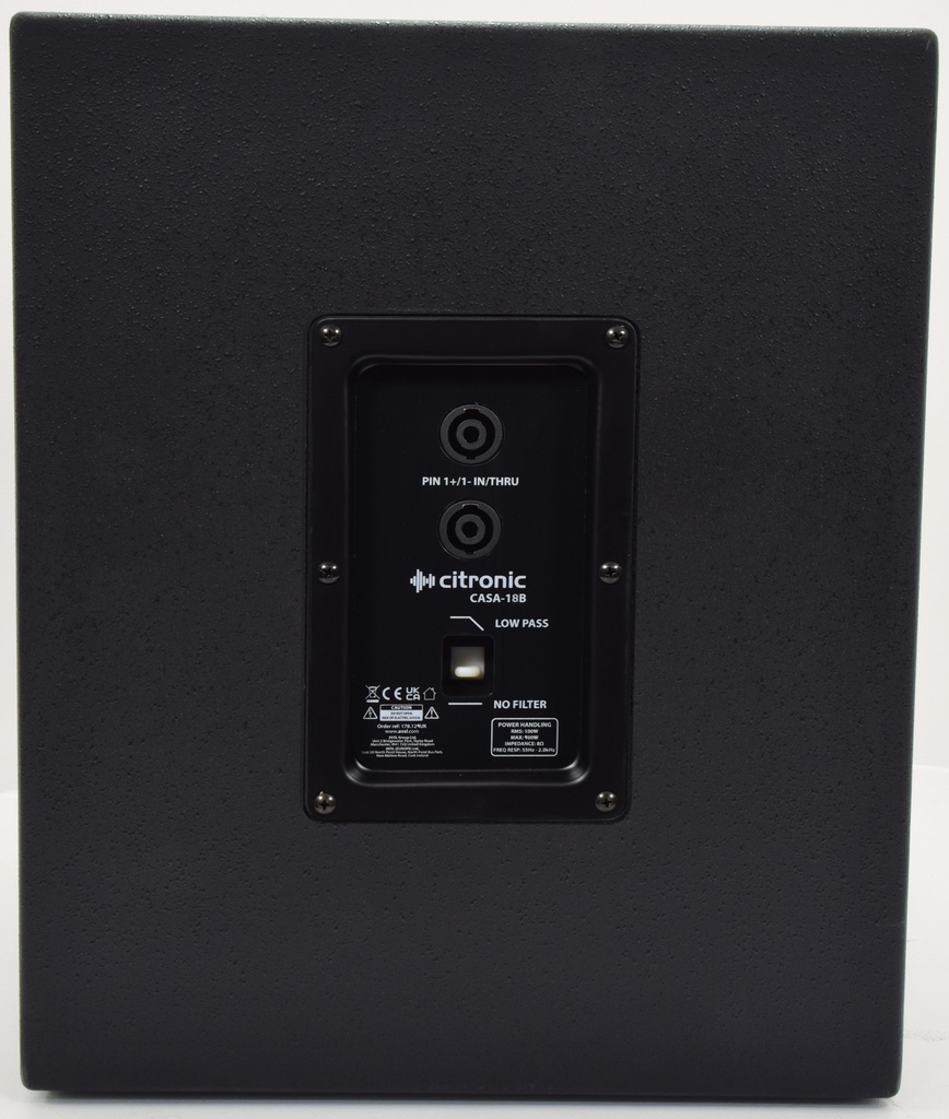 Citronic CASA-18B Passive Subwoofer 600W rms 178.129UK