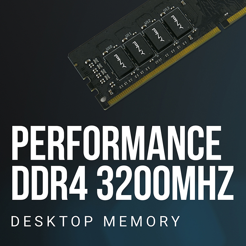 PNY RAM DIMM DDR4 3200MHz CL22 8GB Desktop Memory