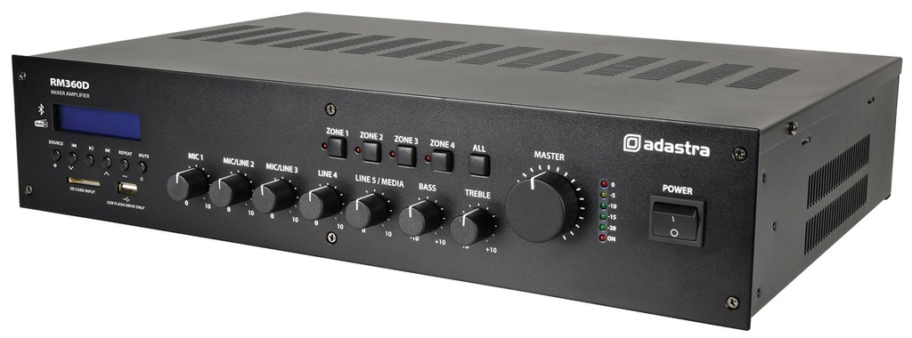 Adastra RM360D 100V 360W FM/DAB/USB/BT/4Z 953.226UK