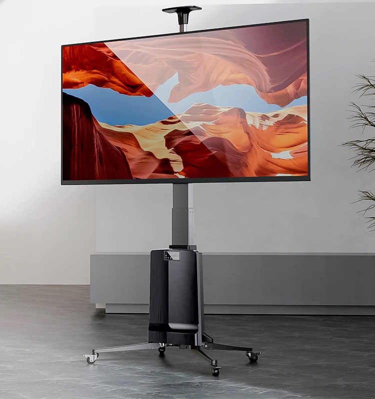 NBMounts TW85 Motorized TV Trolley up to 85'' & 68Kg Max Height 1.65m