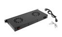 Lanberg Ventilation Panel with LCD 2 Fans Thermostat 230V