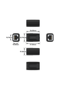 Unitek Network RJ45 F-F Ethernet Coupler A1026BK
