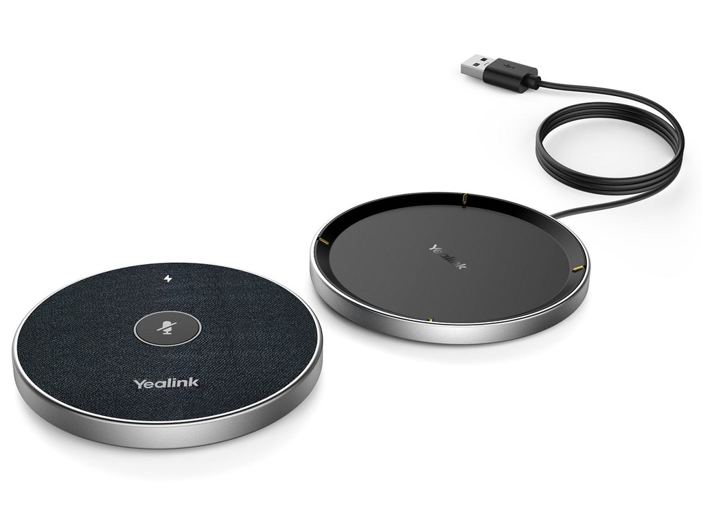 Yealink Conferencing Microphone Wireless Desktop 360° 6m Voice Pickup for UVC84, MeetingBar, SmartVision40 VCM36-W