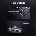 Orico PCI Express Card 3xUSB3.0 1xGb Lan PNU-3A1R