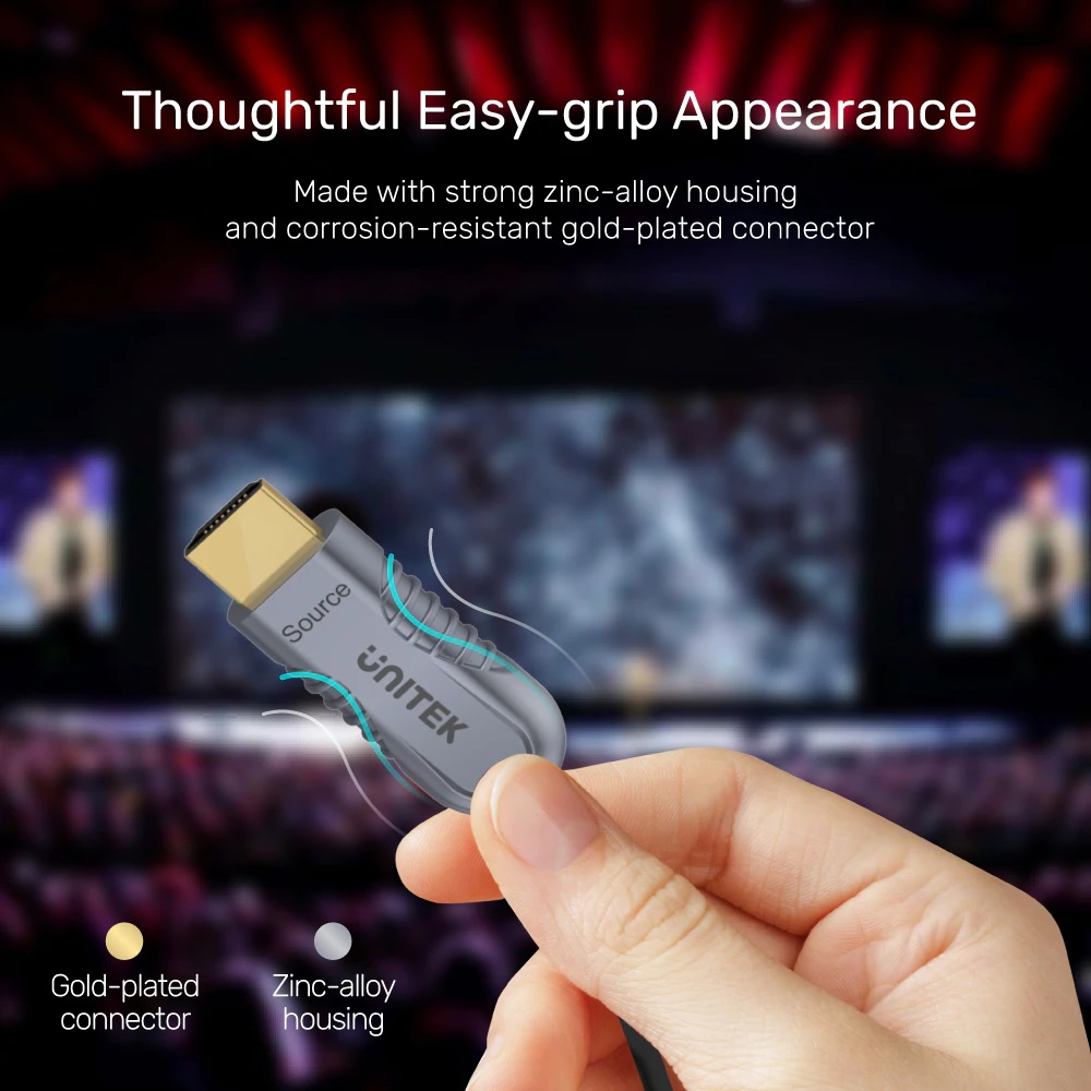 Unitek HC Ultrapro ActiveOptical HDMI 2.1 Cable 50.0m C11033DGY