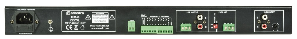 Adastra DM-8 Digital Messaging Unit 953.053UK
