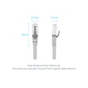 Vention NETWORK Cable CAT6A SFTP 20.0m Grey IBHHQ