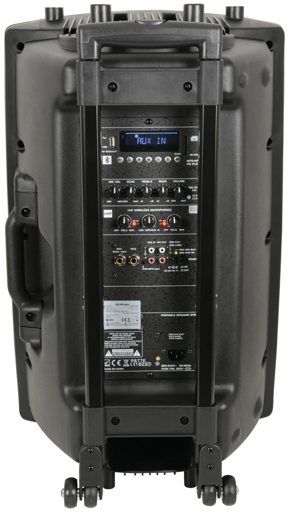 QTX QX15PA-Plus Portable PA 15'' BT/USB/UHF Mic 178.857UK