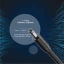 Unitek Y-C495BK USB to DC 3.5x1.35mm Power 1m