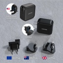 Unitek P1112ABK 100W 4in1 GaN Multiplug Charger Black
