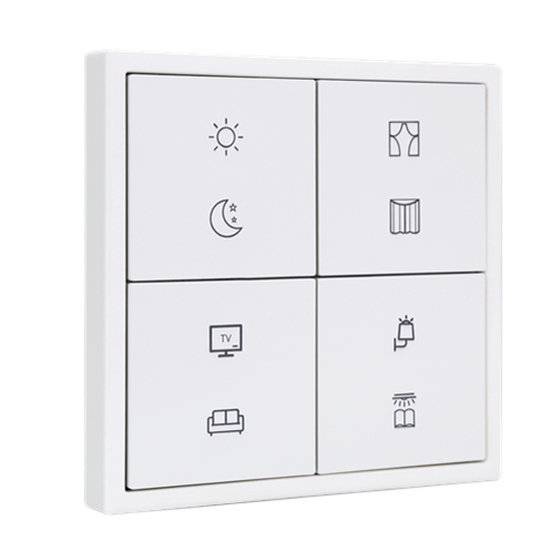HDL Panel Tile Series 8 Button White HDL-M/PT4RB.1