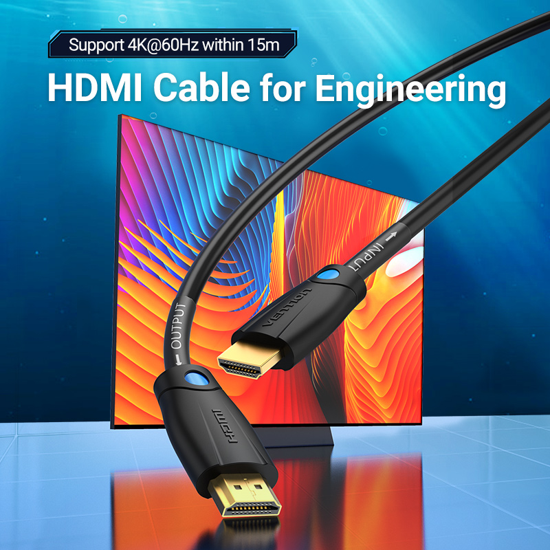Vention HDMI Cable 2.0 4K60Hz Pro Industrial 10.0m Black AAMBL
