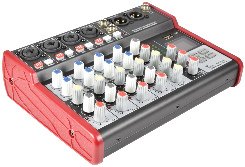Citronic CSM-6 Mixer 6ch/USB/BT Play-Rec 170.872UK