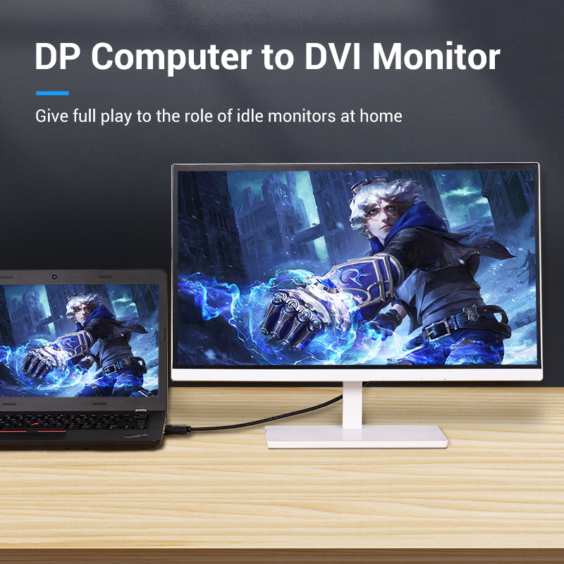 Vention DisplayPort to DVI-D Cable 24+1 2.0m HAFBH
