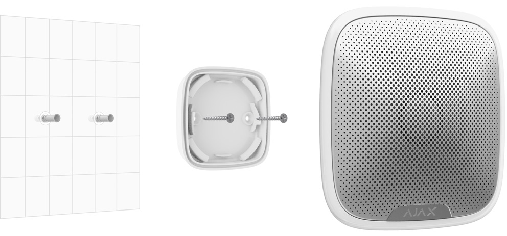 AJAX Wireless Outdoor StreetSiren White