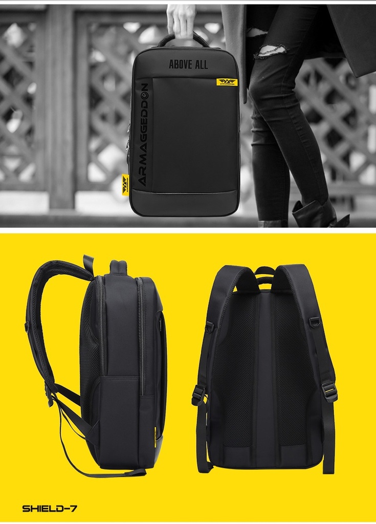 Armaggeddon SHIELD 7 Anti-Theft Gaming Bag Black