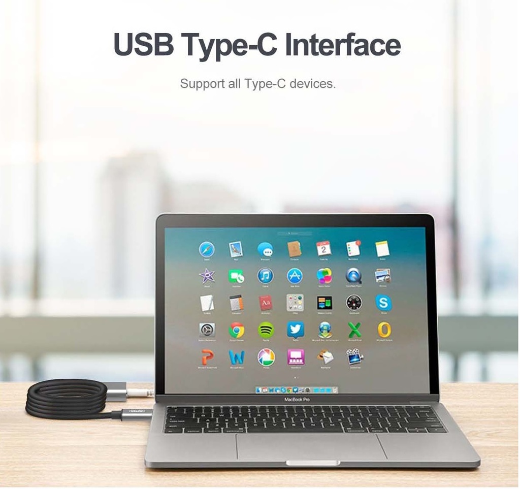 Unitek U304A USB3.1 USB-C Male to USB-A Female Active Extension Cable 5m