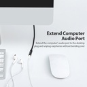 Vention AUDIO 3.5mm M-F Extension Cable Metal & Braided 2.0m BHBBH