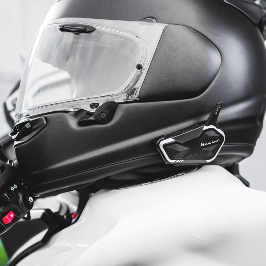 Midland Moto Intercom R1 Mesh Hybrid BT & Mesh Helmet Headset (twin)