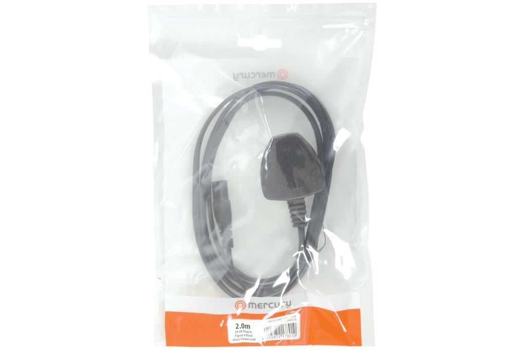 Mercury Fig8 Power Cable 2.0m Bag 114.035UK
