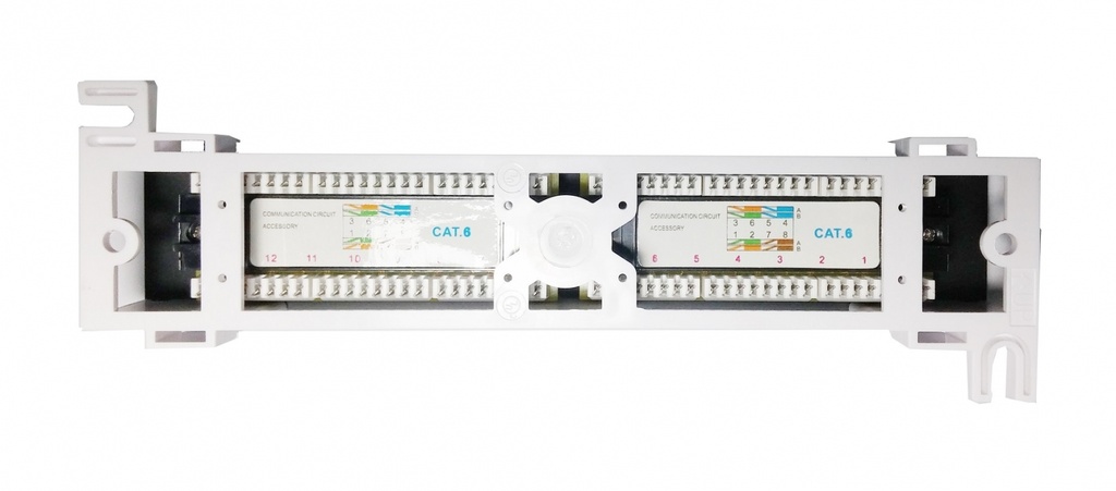 DigitMX NETPRO NP-CPP12C6W 12 Port CAT6 Wall Patch Panel