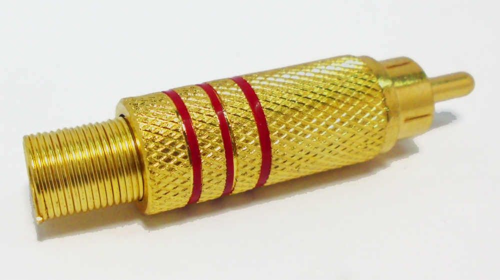 DigitMX DMX-RCAR RCA Plug Gold Red